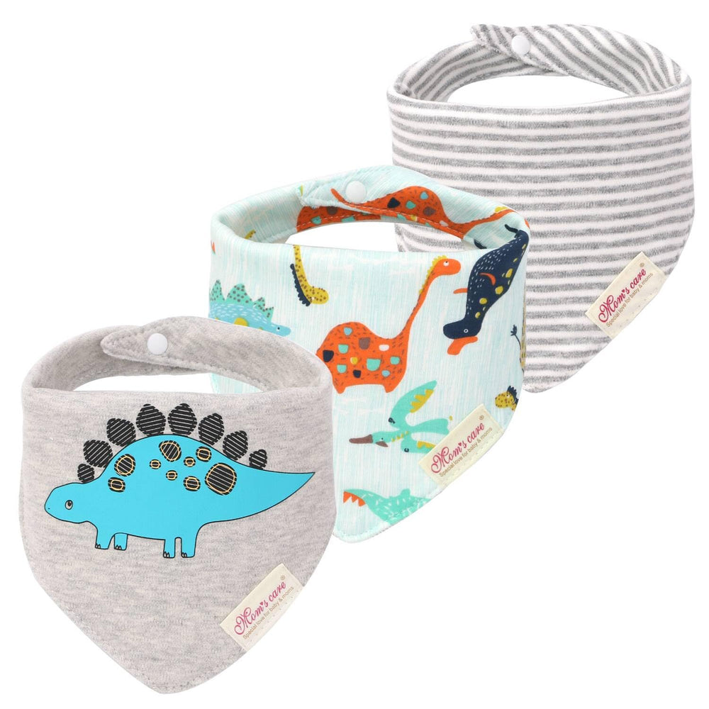 JN&LULU bandana bibs trio for drool protection and easy outfit changes.