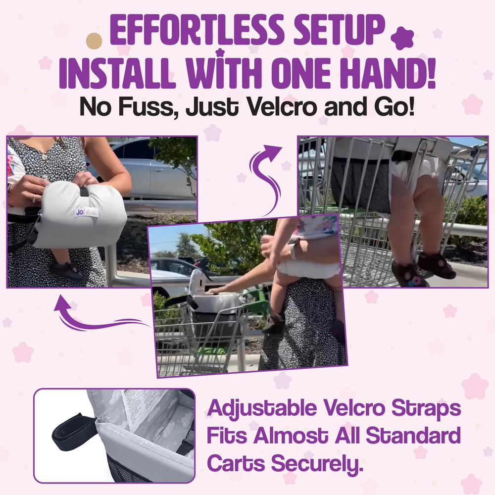 JoSeat washable fabric keeps the cover fresh after spills and daily use.