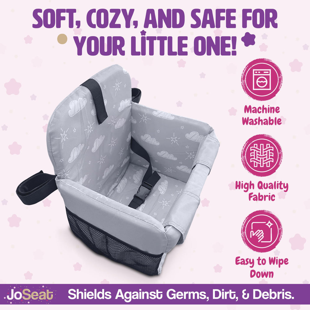 JoSeat grey clouds unisex design suits both boys and girls.