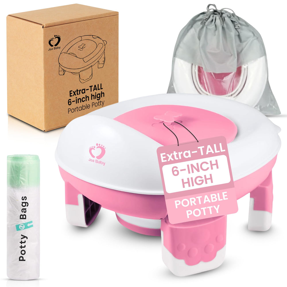 Joa Baby extra-tall travel potty seat provides comfortable height for toddlers