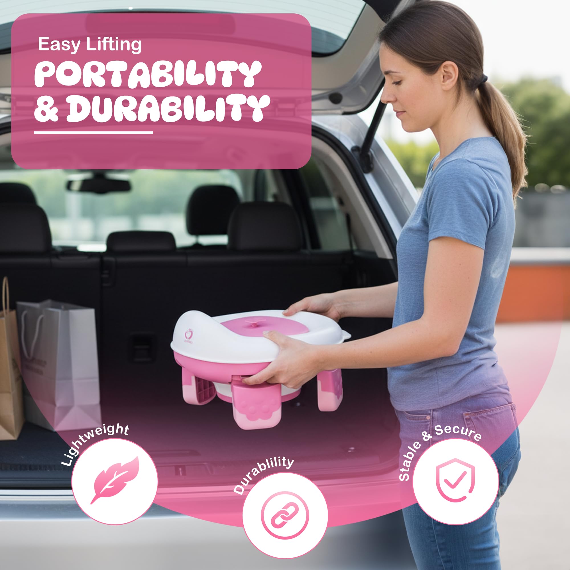 Joa Baby indoor-outdoor travel potty suited for home and car