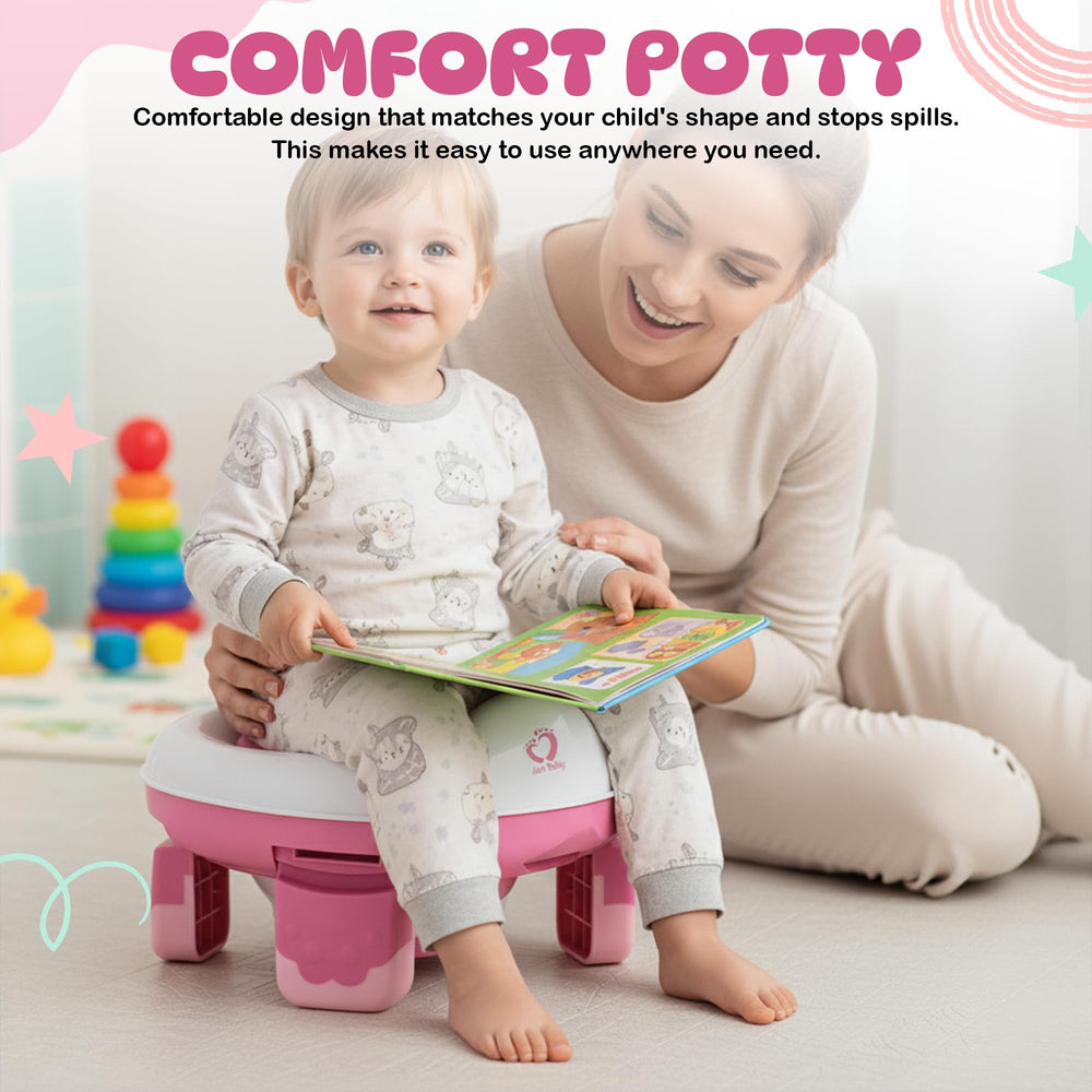 Joa Baby six-inch seat height supports posture during potty training