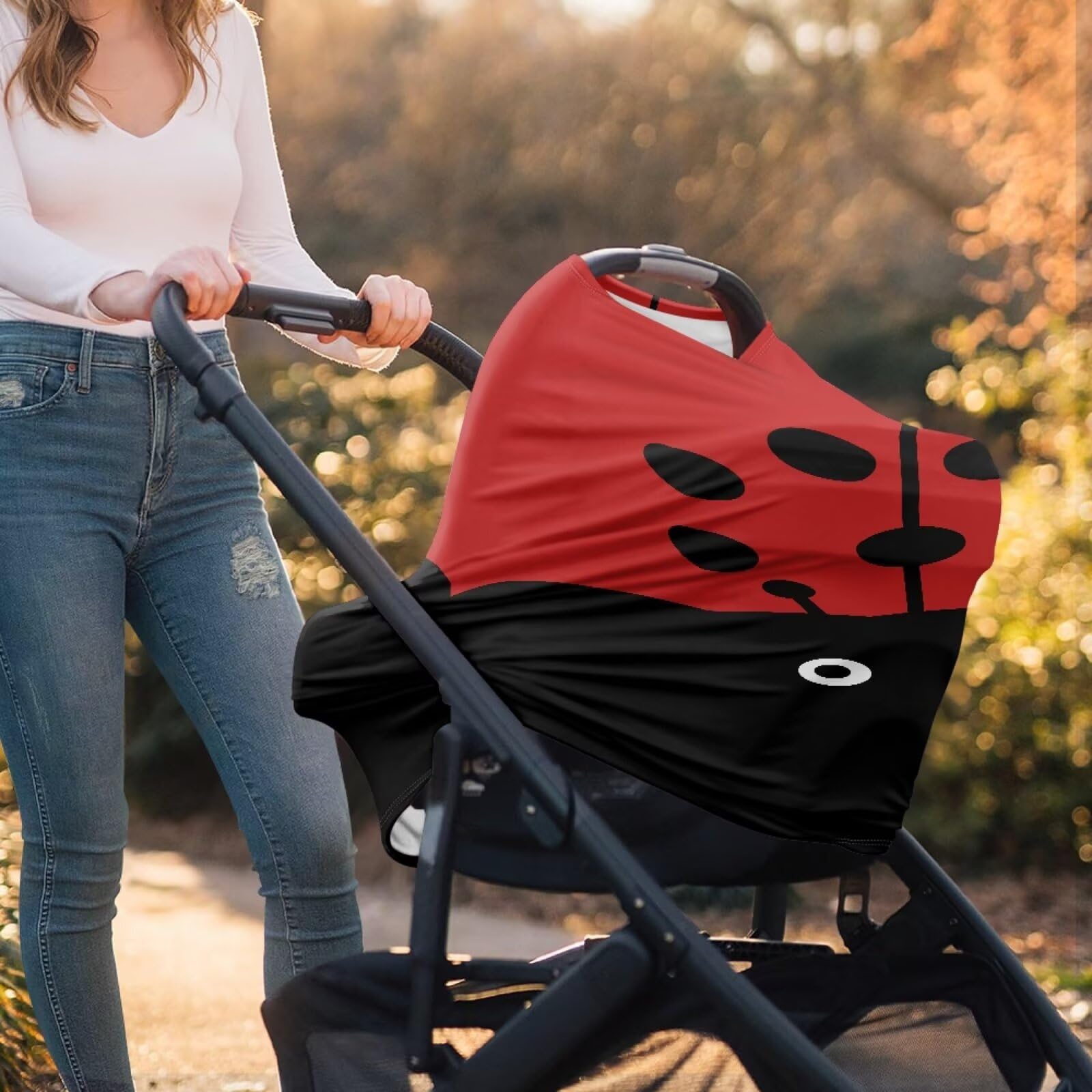JOAIFO Beetle multi-use cover provides privacy and comfort while nursing on the go.