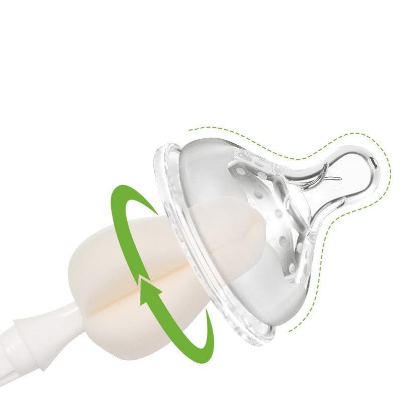 Joayuezo nipple brush sponge head detail for thorough nipple cleaning