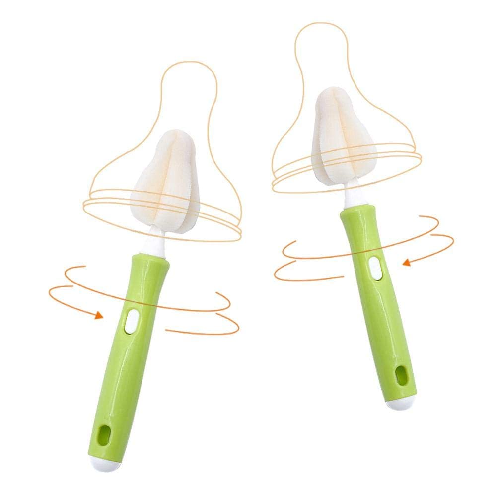 Joayuezo nipple sponge head brush with replaceable sponge heads for easy upkeep