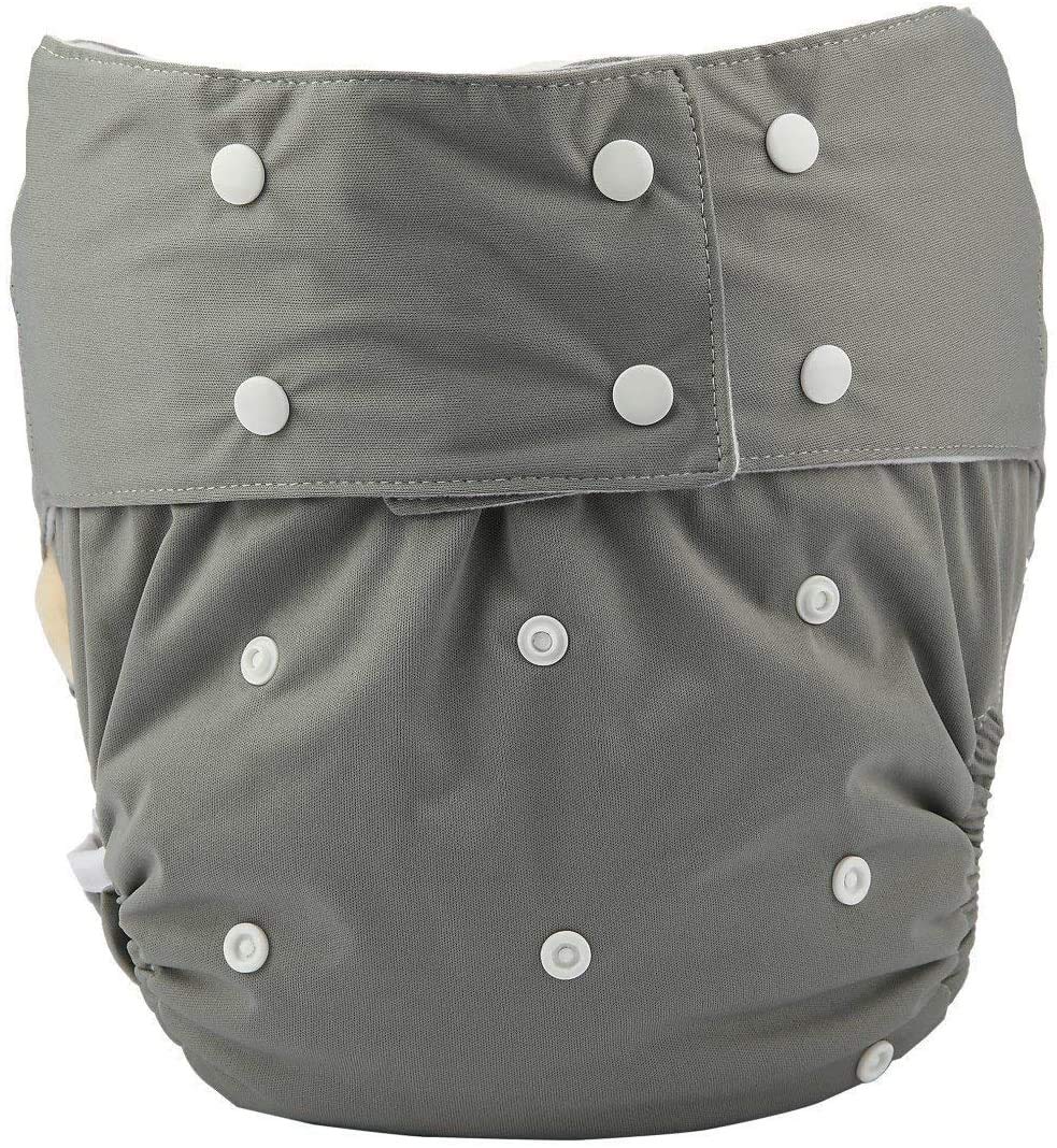 JOBEBE grey diaper cover with adjustable waist for secure fit