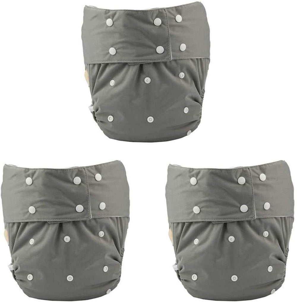 JOBEBE grey diaper cover 3-pack folded for discreet wear