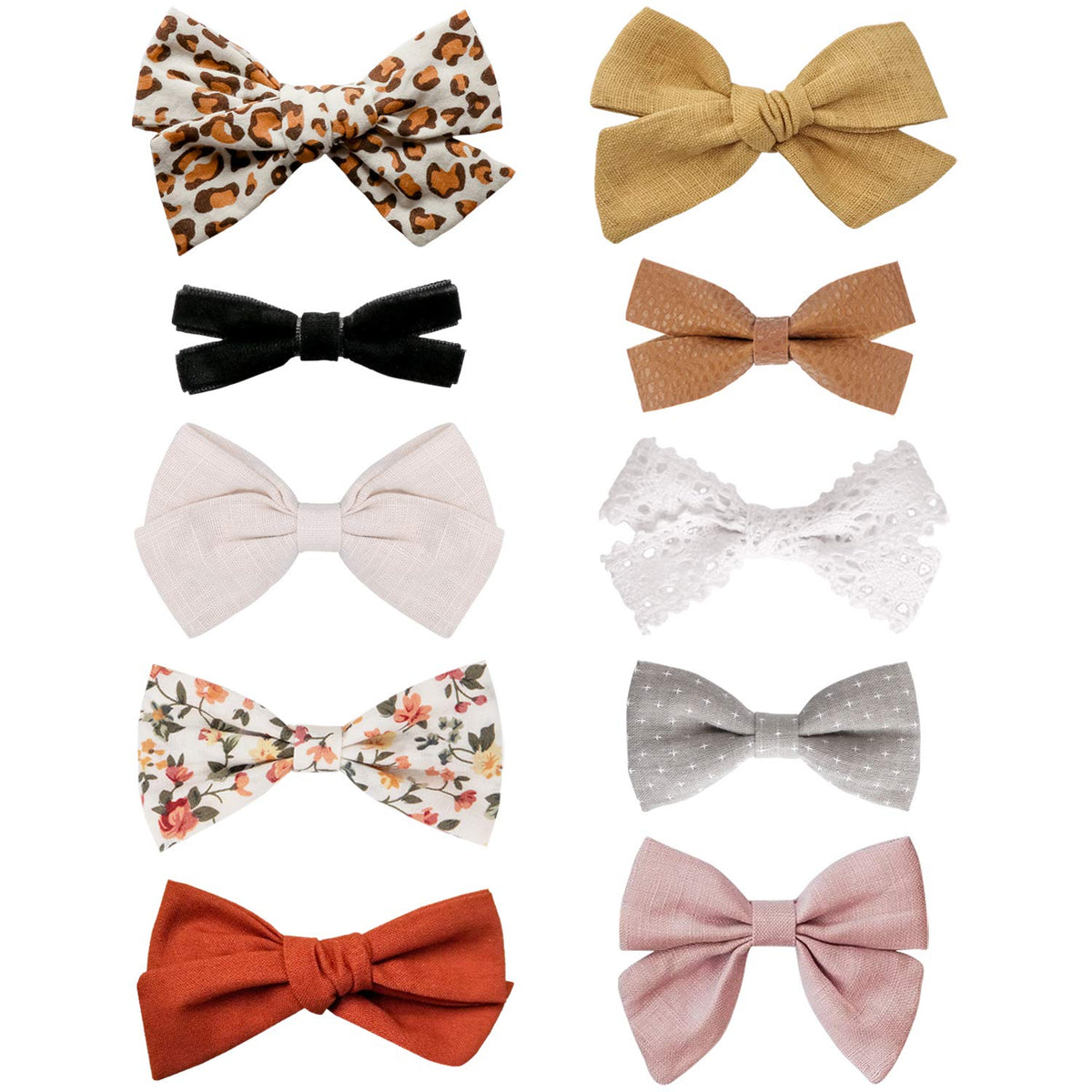 JoCoDesigns baby girl hair clip 10-pack offers varied styles for outfit matching