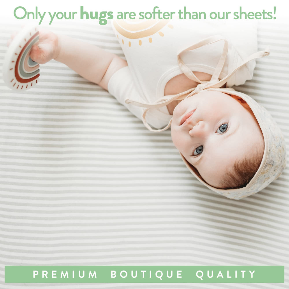 Joey and Joan OEKO-TEX badge signals safety certification for baby bedding.
