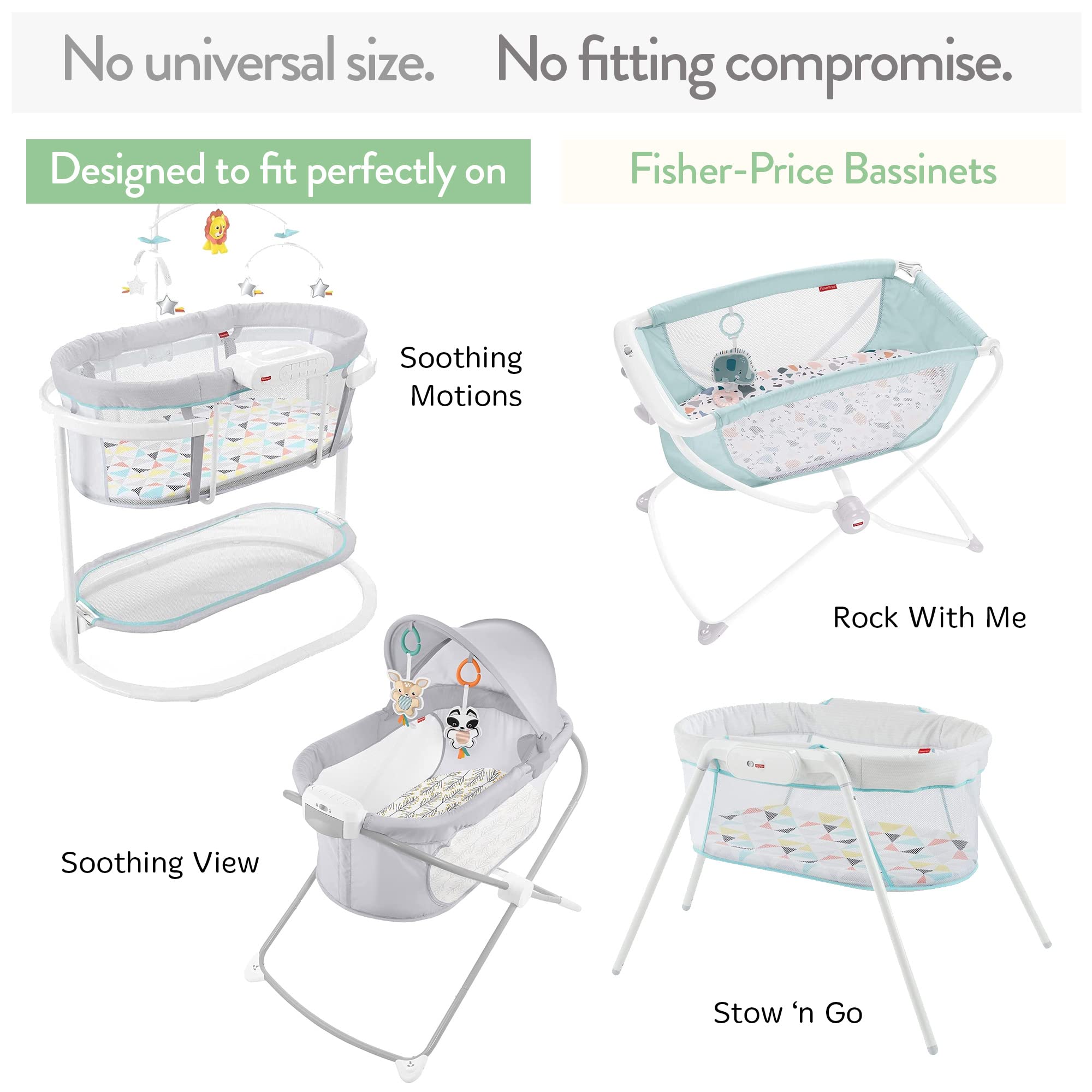 Joey + Joan Stow ’n Go sheet close-up shows snug fit and easy changes.