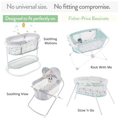 Joey + Joan Stow ’n Go sheet close-up shows snug fit and easy changes.