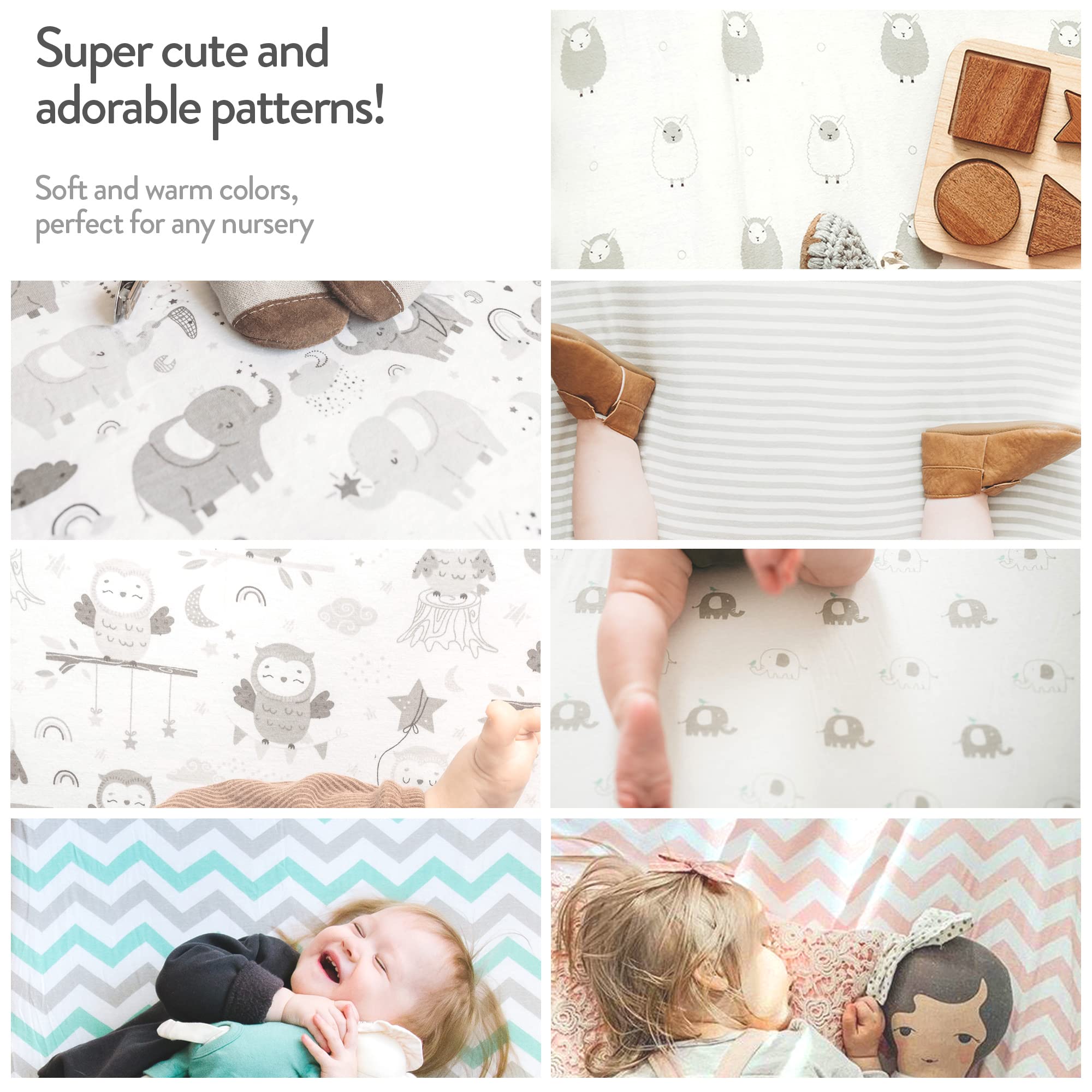 Durable elastic keeps sheets flat and secure without slipping.