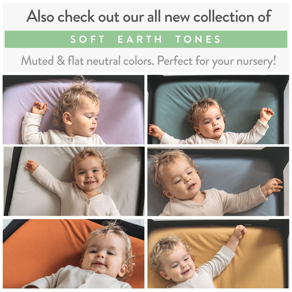Two-pack setup shown for quick sheet changes by Joey + Joan.