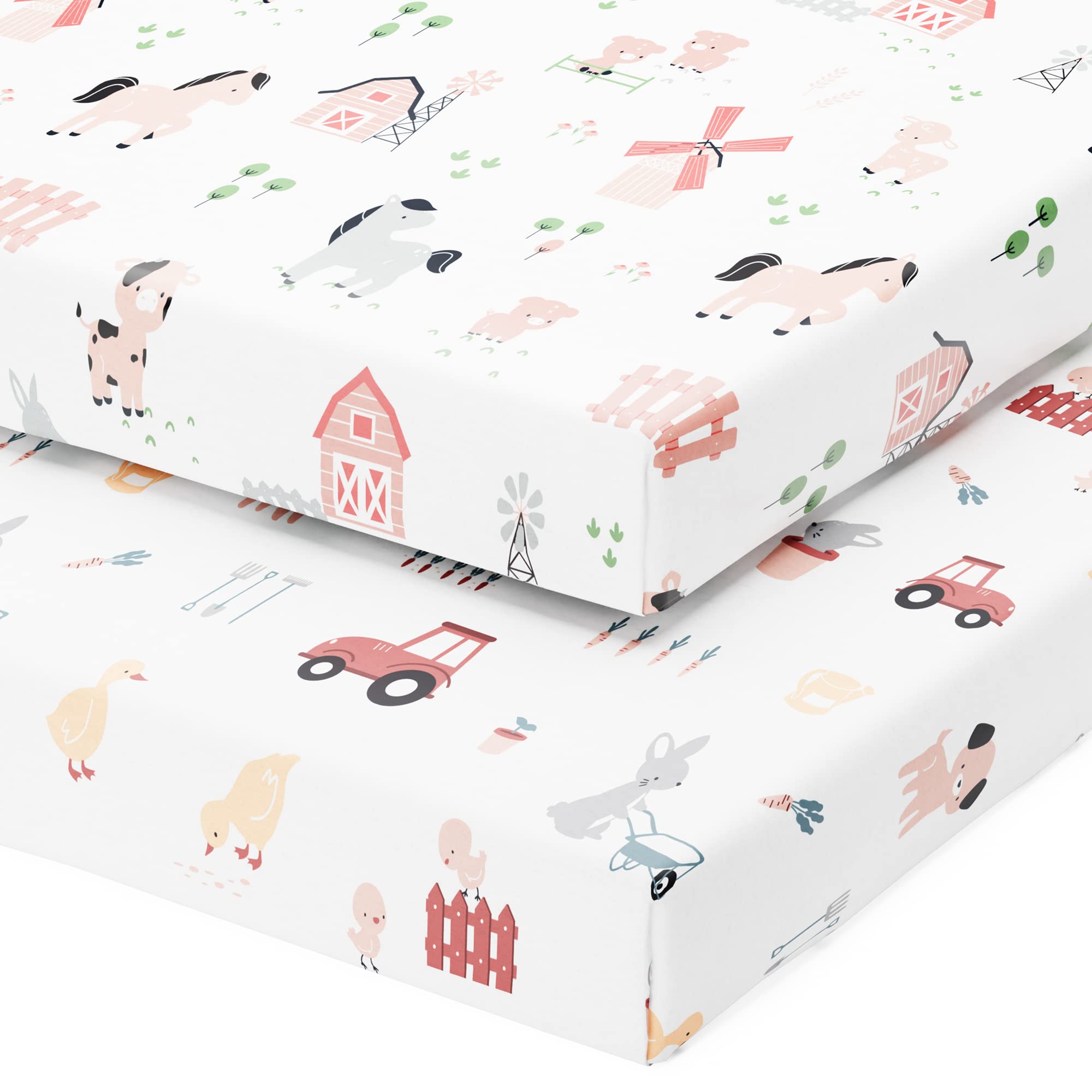 Joey + Joan pack n play sheets serenity soft jersey cotton for gentle sleep and easy care