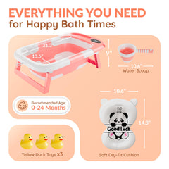 Joffi Baby tub with heat-sensitive drain plug for controlled water release