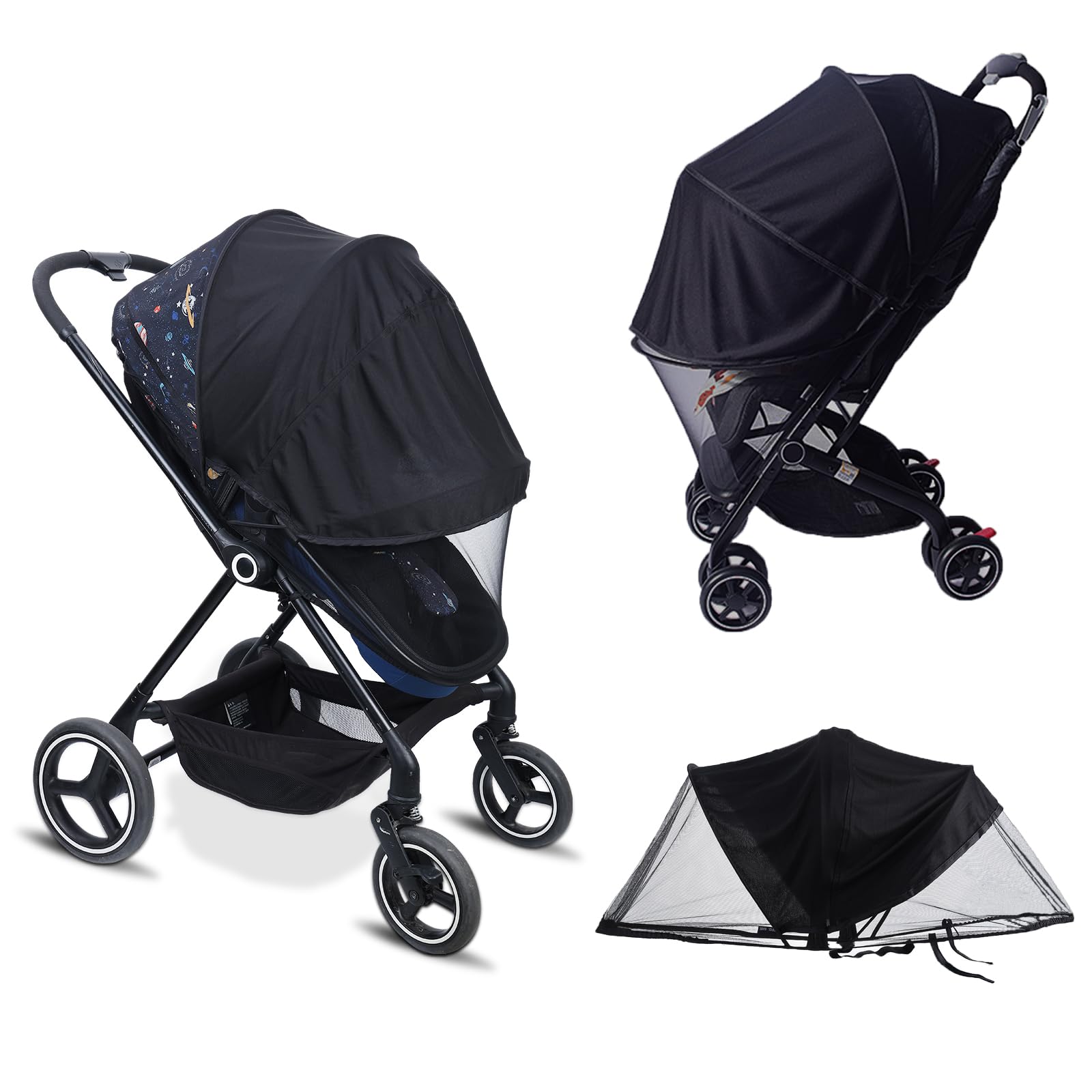 JOFOL BABE stroller mosquito net, breathable protection for outdoor time.