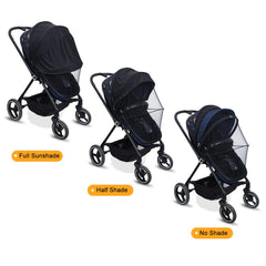 JOFOL BABE adjustable sunshade, keeps sun away for baby comfort.
