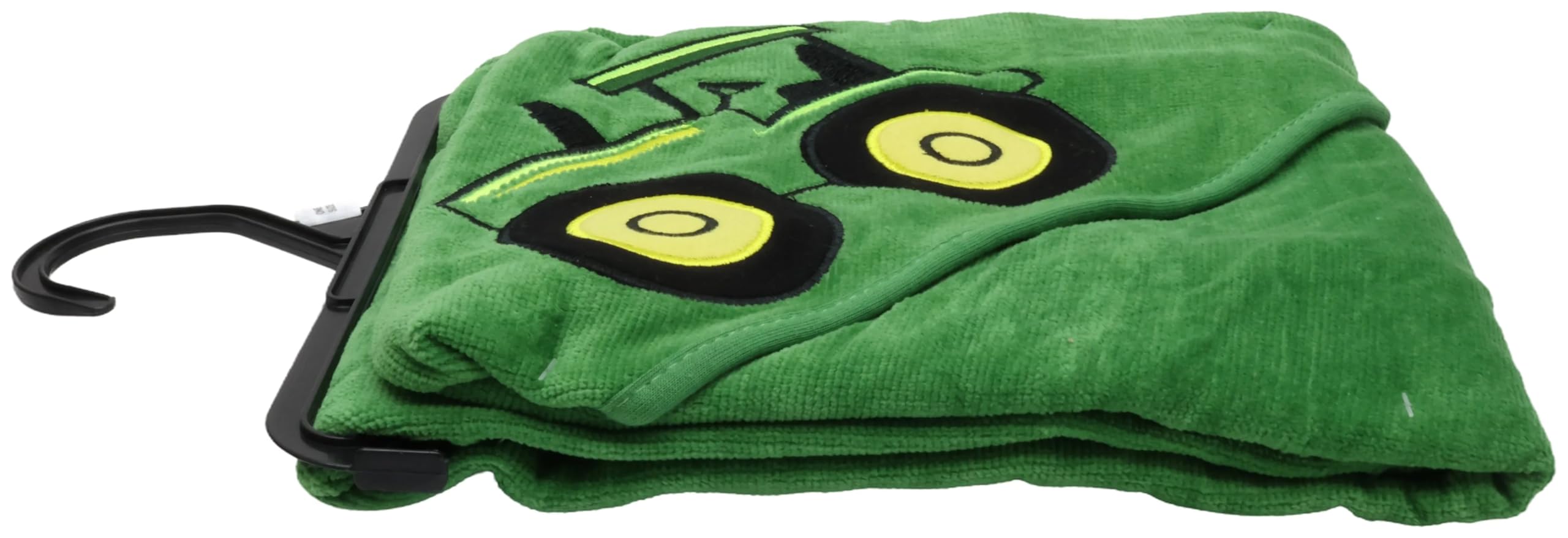 John Deere infant hooded towel hood detail highlighting cozy design and coverage