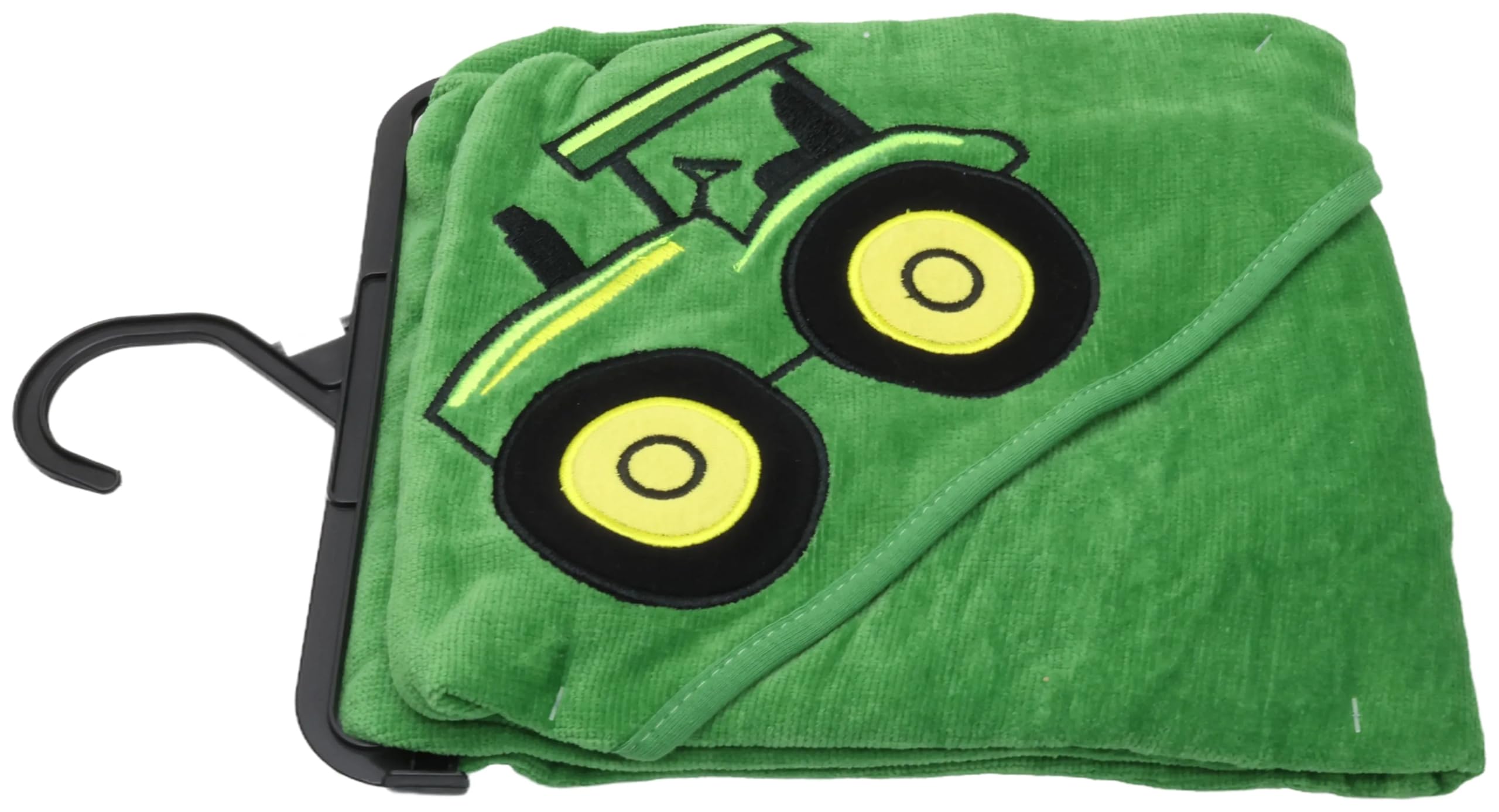 John Deere infant towel 100% cotton fabric offers absorbent performance