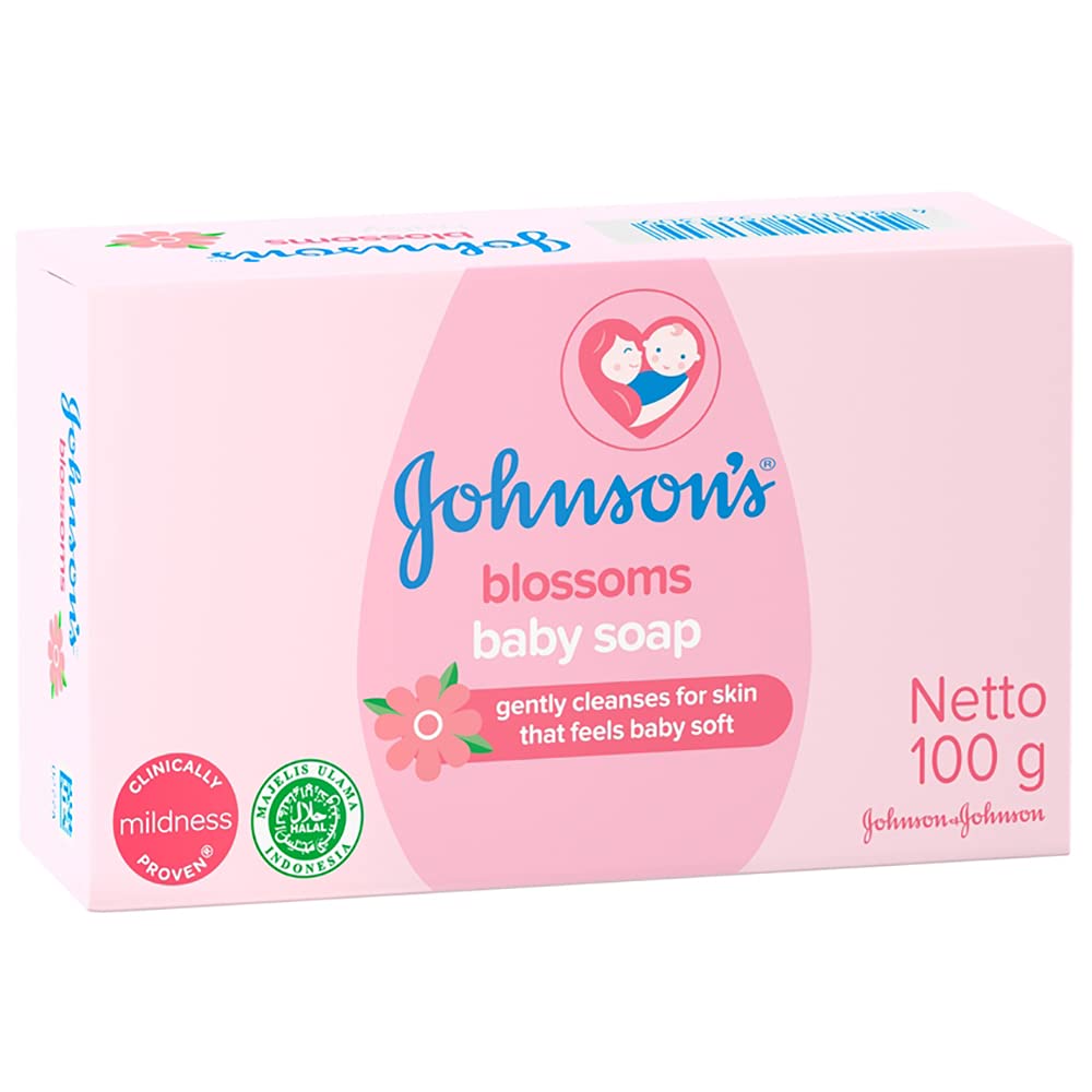 Johnson and Johnson Baby Lotion Bar Blossoms, gentle texture for delicate skin care.