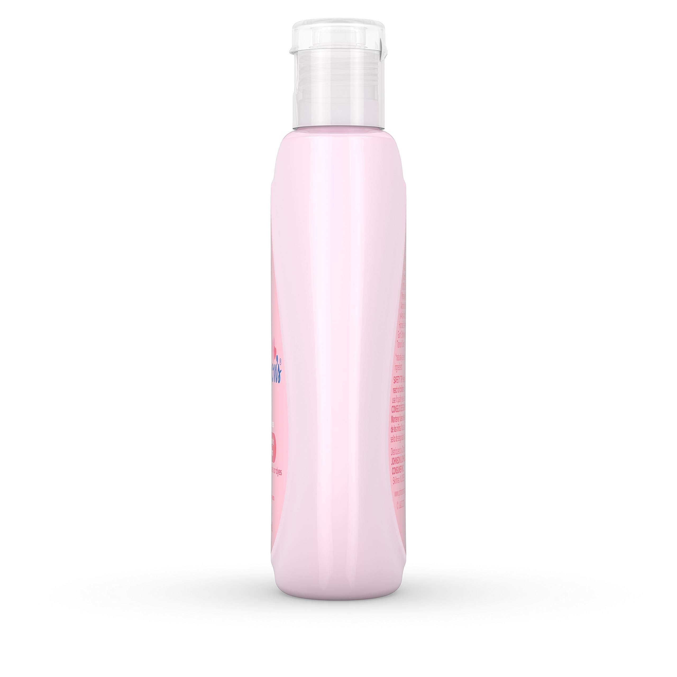 Johnson's Baby Lotion on bathroom shelf signals everyday baby skincare routine.
