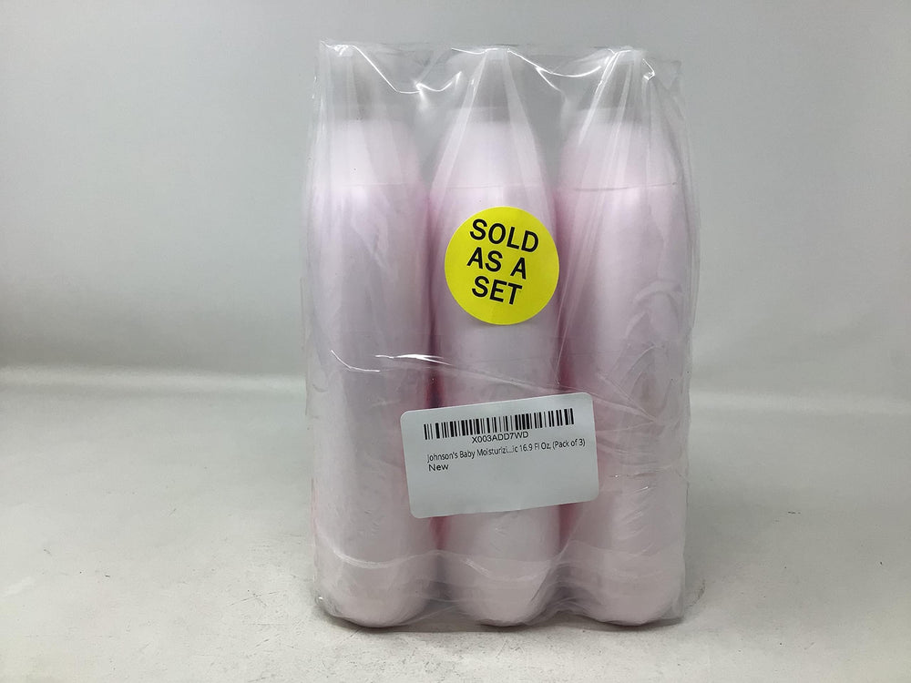 Johnson's Baby Moisturizing Pink Lotion bottle with coconut oil, hydrates delicate skin for the whole family.