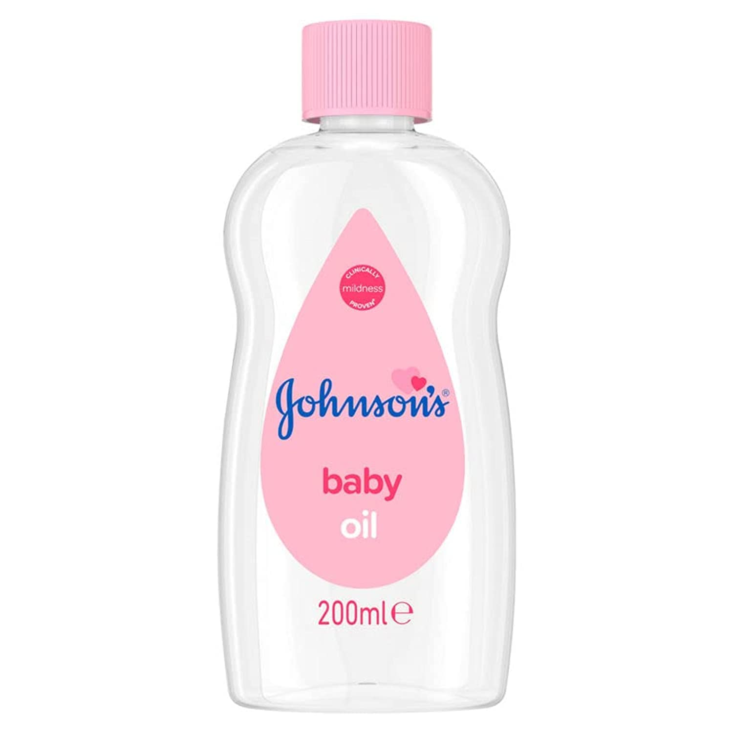 Johnson’s Baby Oil: pack of six bottles for gentle skin care.