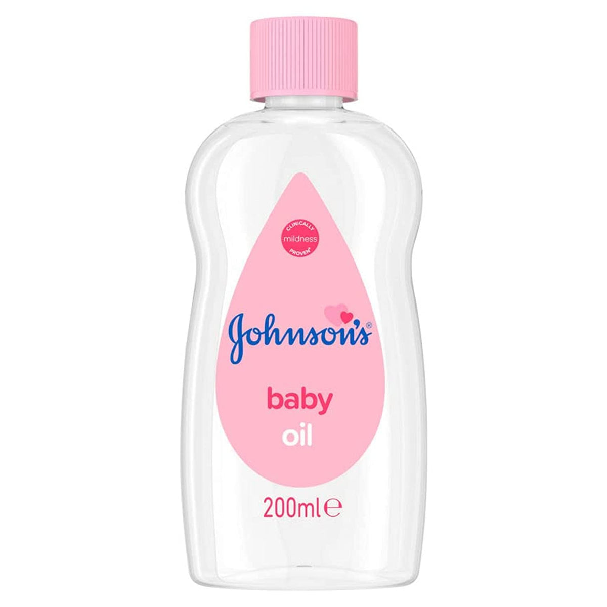 Johnson’s Baby Oil: pack of six bottles for gentle skin care.