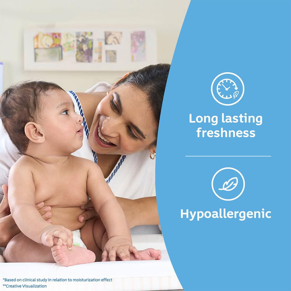 Johnson's Baby Powder 400g product on shelf — trusted baby care staple for daily routines.