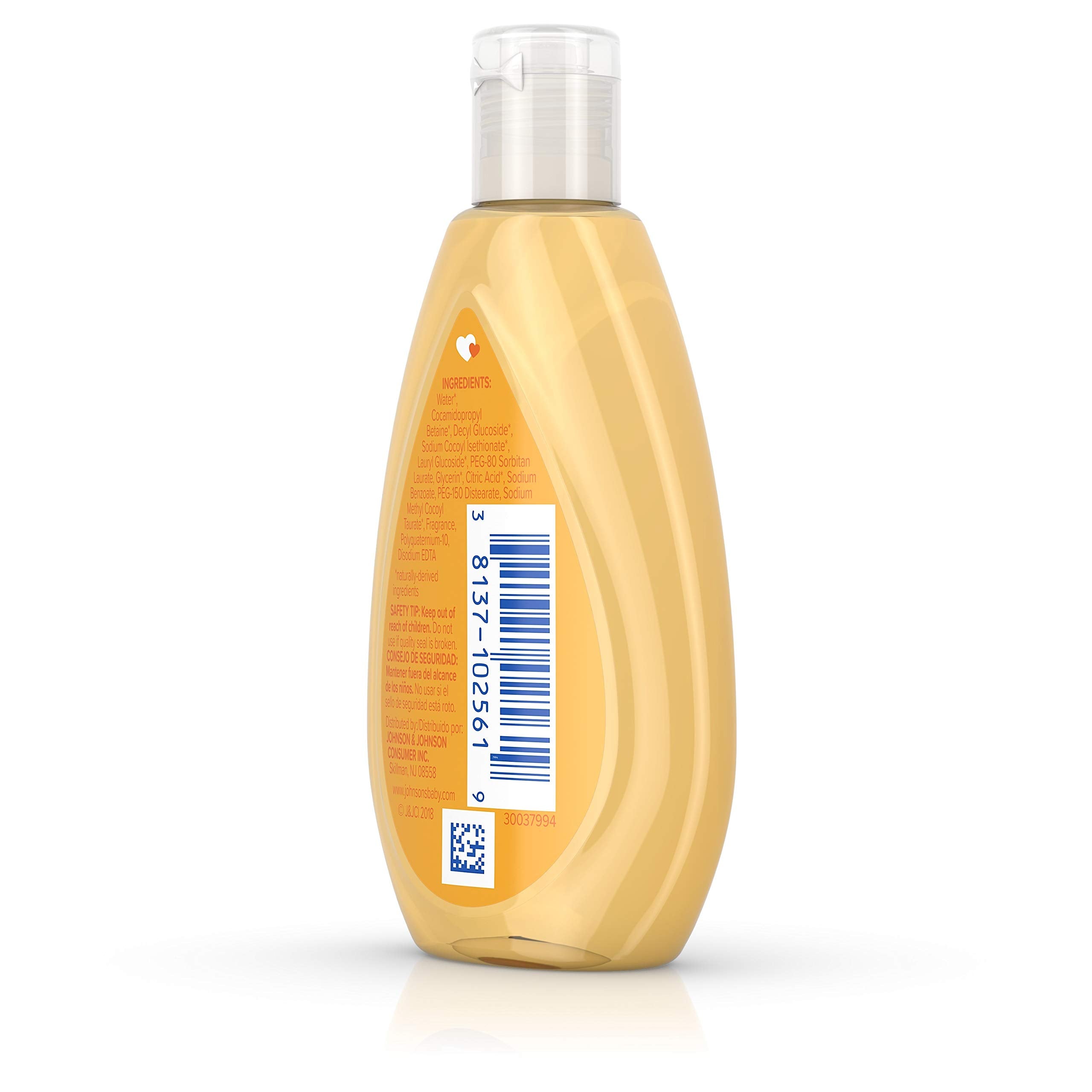 Bottle pour demonstration shows easy, gentle cleansing with a mild rinse.