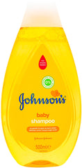 Johnson's Baby Shampoo Regular 500ml pour view, smooth lather ready for washing.