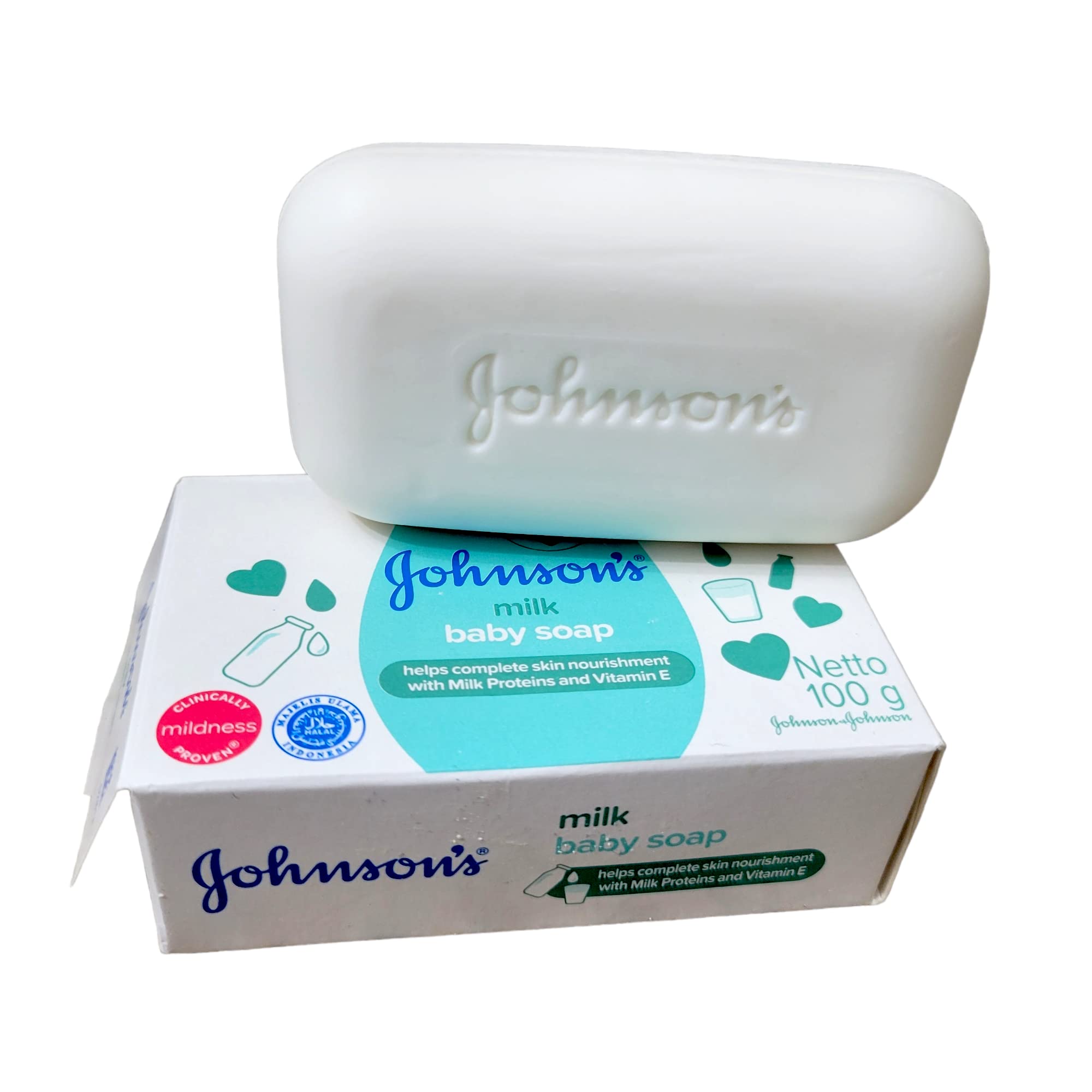 Johnson's Baby Soap Milk soft baby skin closeup highlighting skin softness