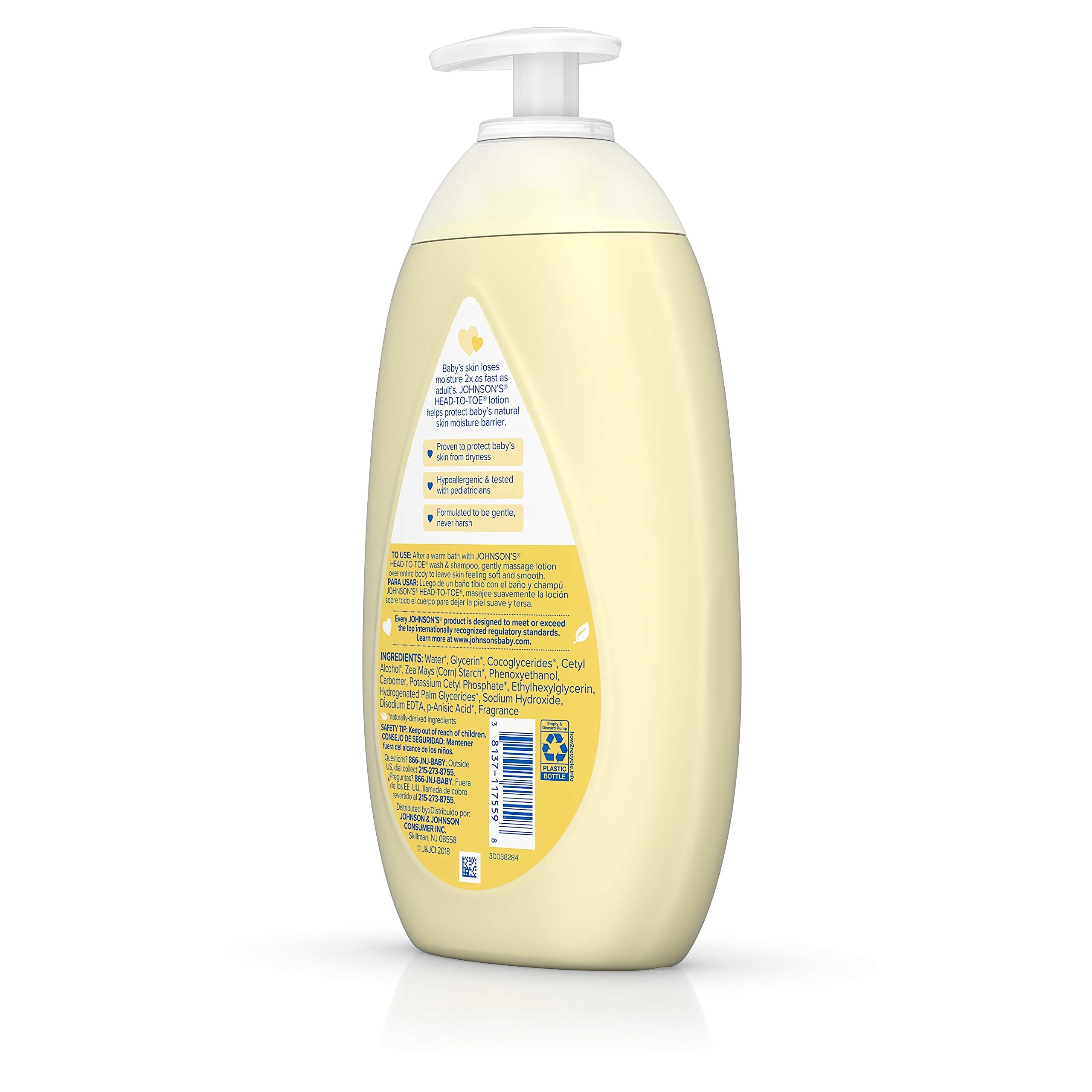 Paraben-, phthalate-, dye-free formula highlighted on the label.