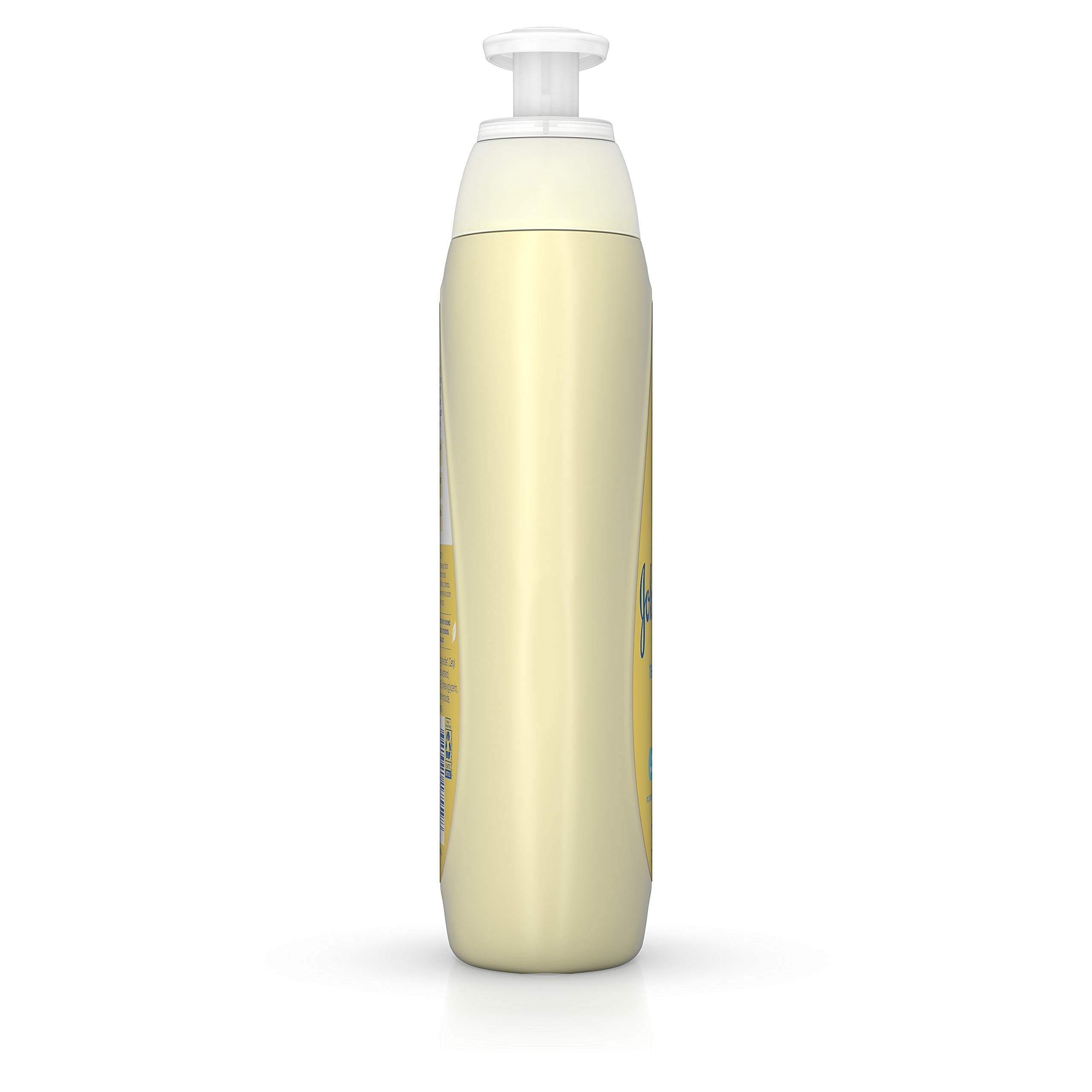 Soft, smooth skin after applying Johnson's Head-to-Toe lotion.