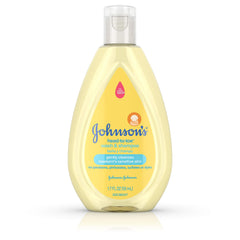Johnson's Head-to-Toe Tearless Baby Wash bottle for gentle cleansing of delicate baby skin