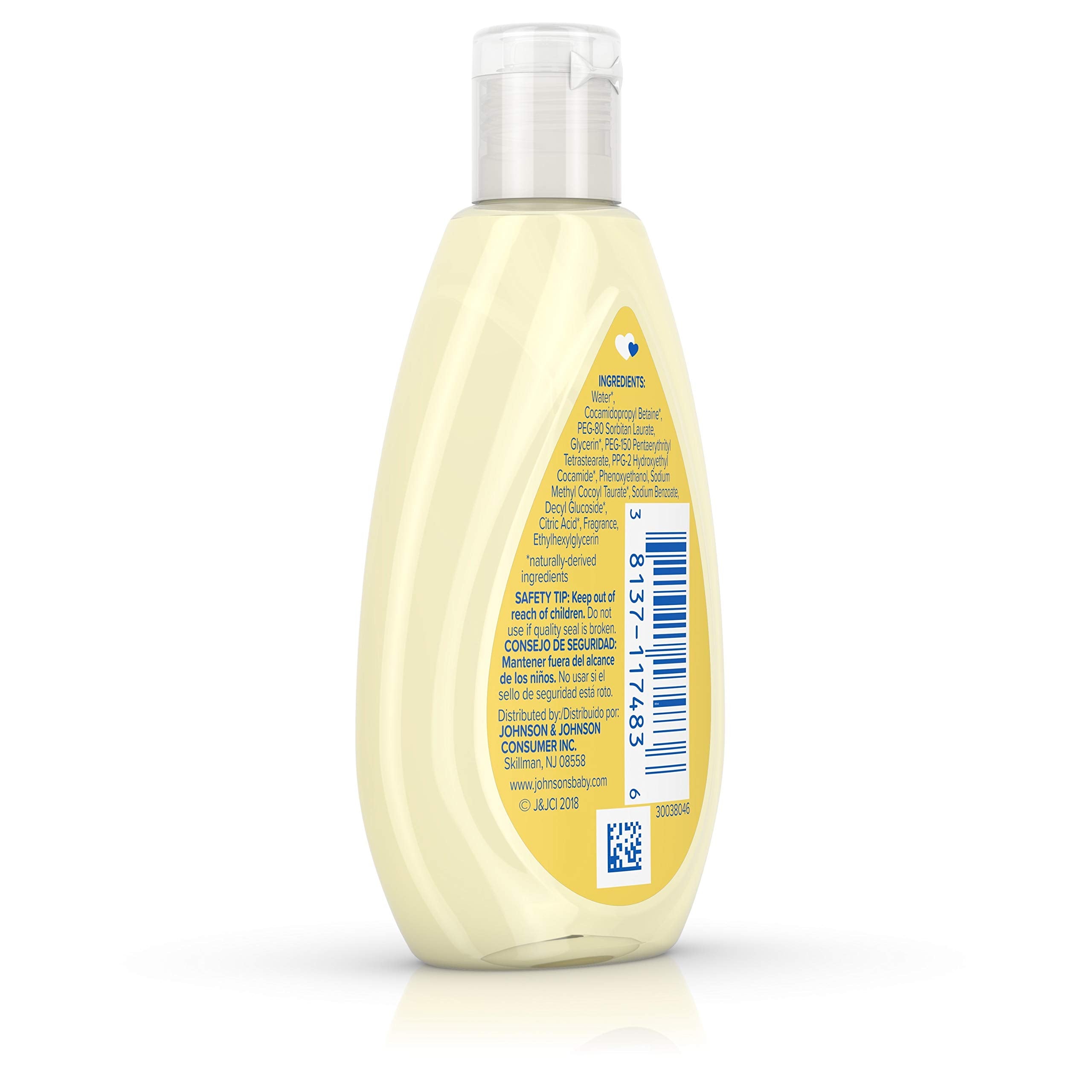 Johnson's Head-to-Toe Tearless Baby Wash sulfate-free formula for mild cleansing