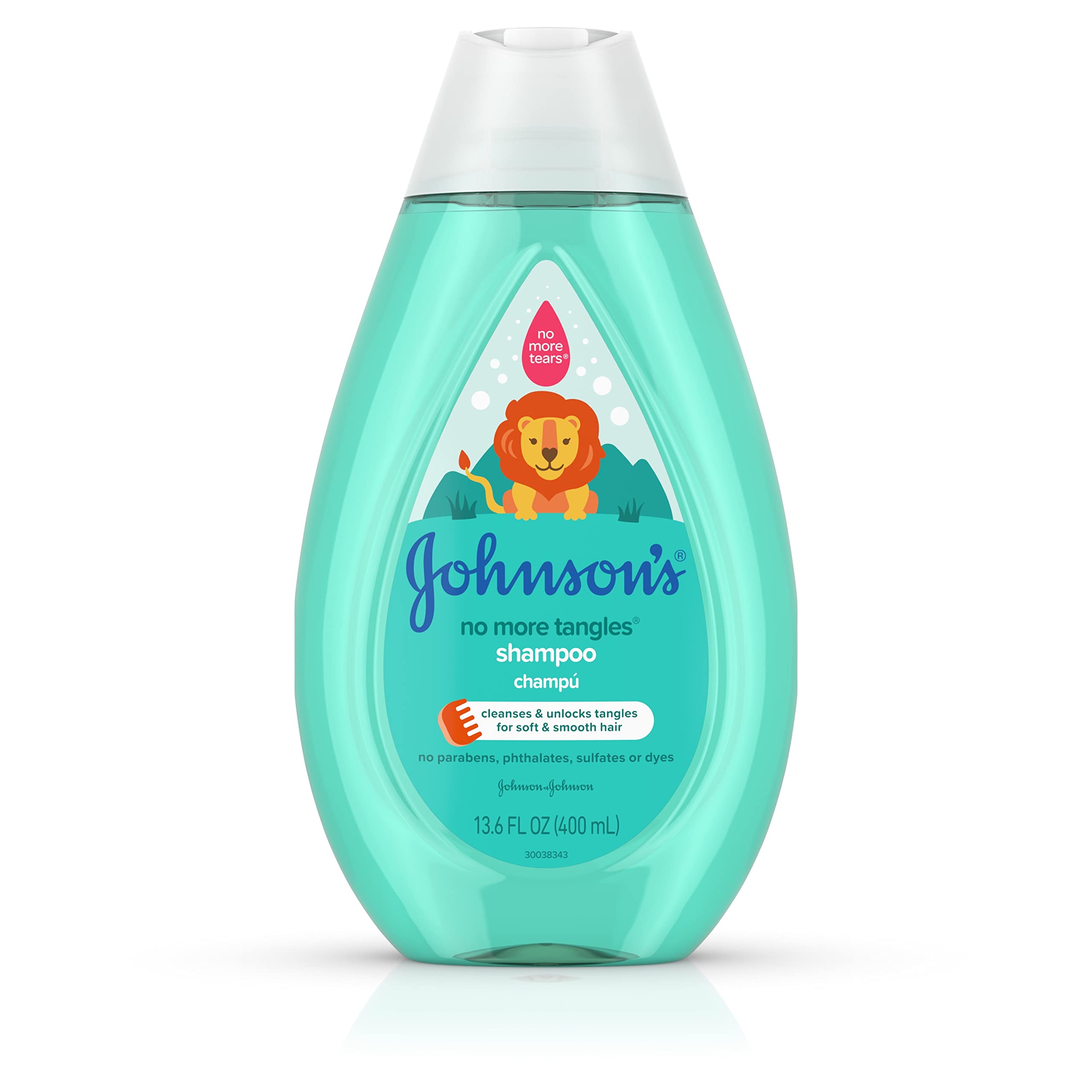 Johnson's No More Tangles kids shampoo smoothing hair after washing