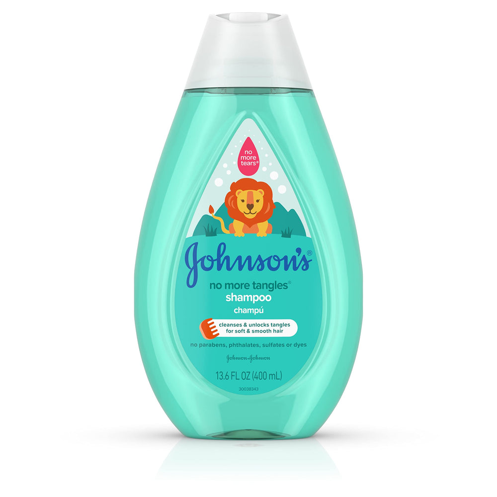 Johnson's No More Tangles kids shampoo smoothing hair after washing