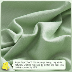 JOI sage sleep sack with CLIMA regulation for year-round balance.