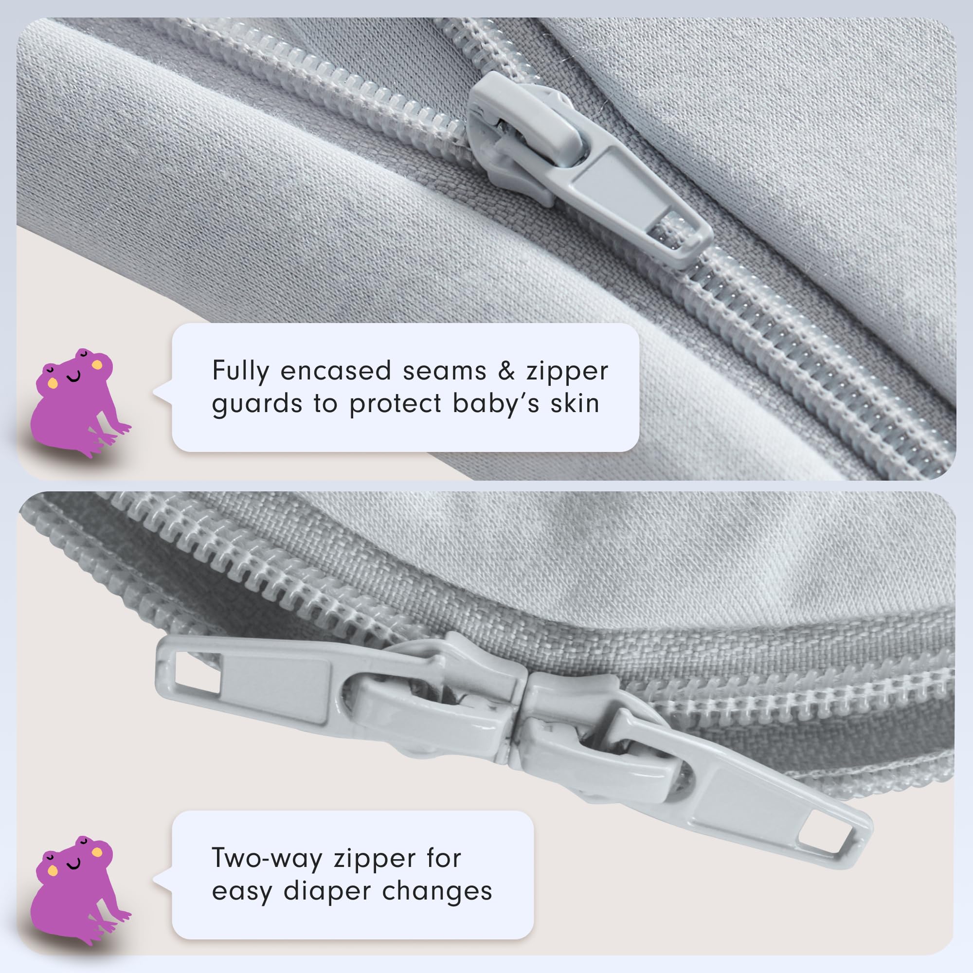 JOI roomy fit supports kicking, stretching, and healthy hip development.
