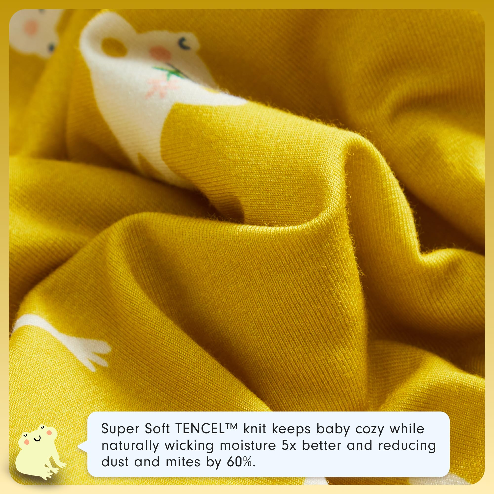 JOI Sleep Sack close-up of TENCEL fabric, soft breathable texture