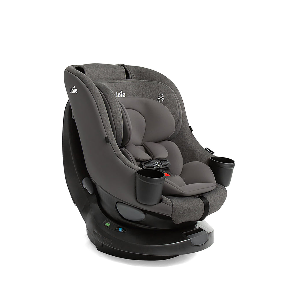 Joie Chili Spin 360 rotation for easy entry and parent-assisted transfers.
