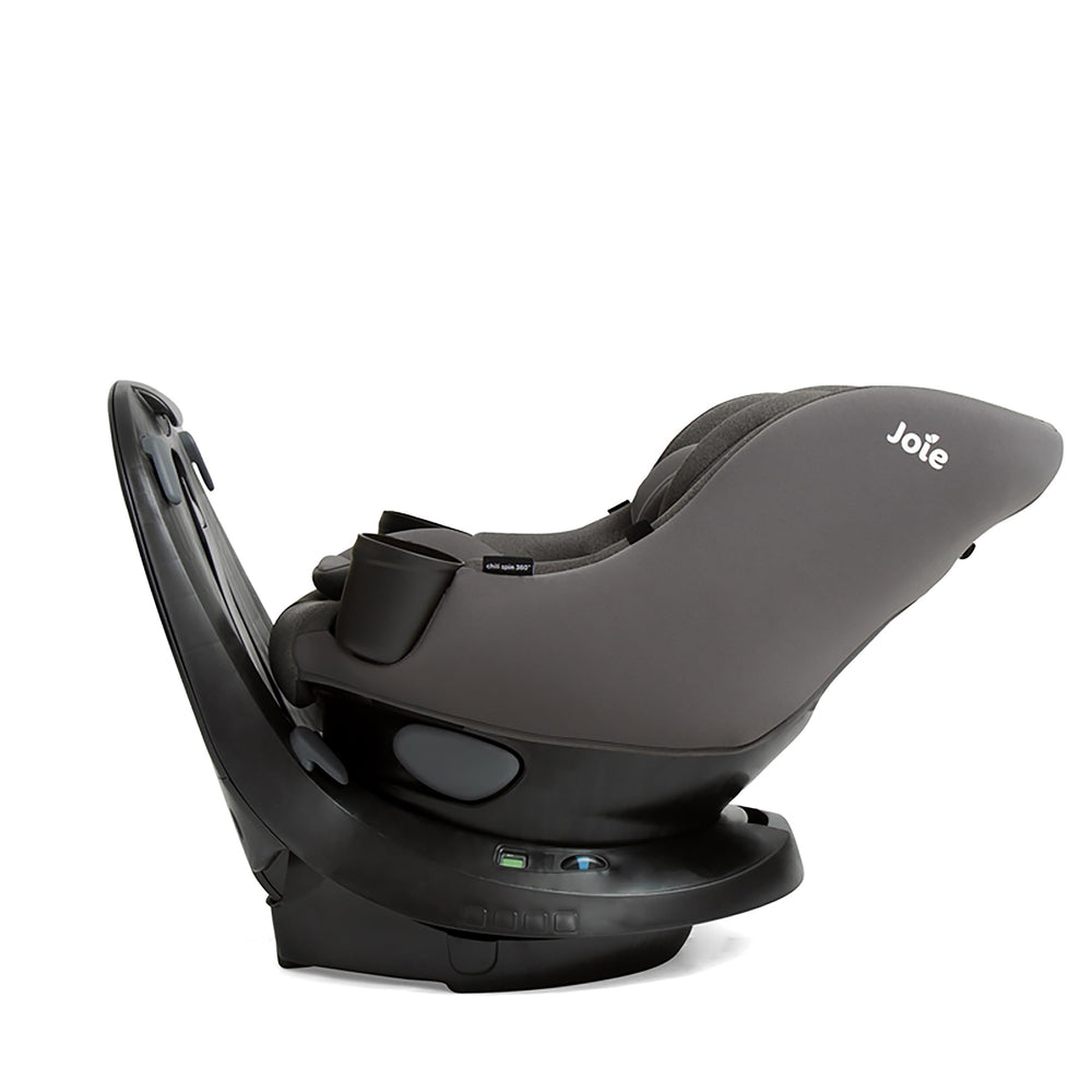 Joie Chili Spin 360 adjustable headrest and harness grow with your child.