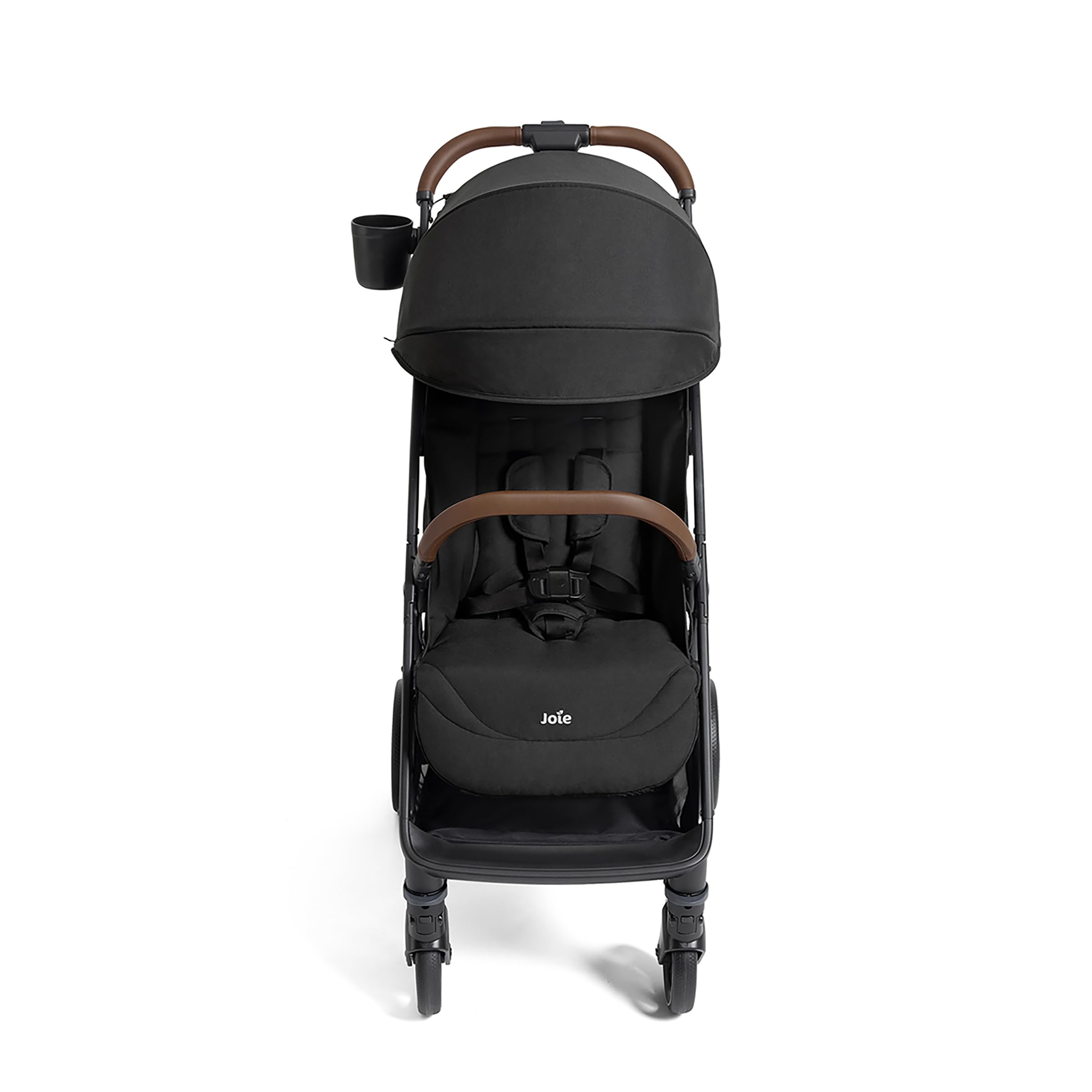 Joie Nutmeg in one-hand fold for quick storage.
