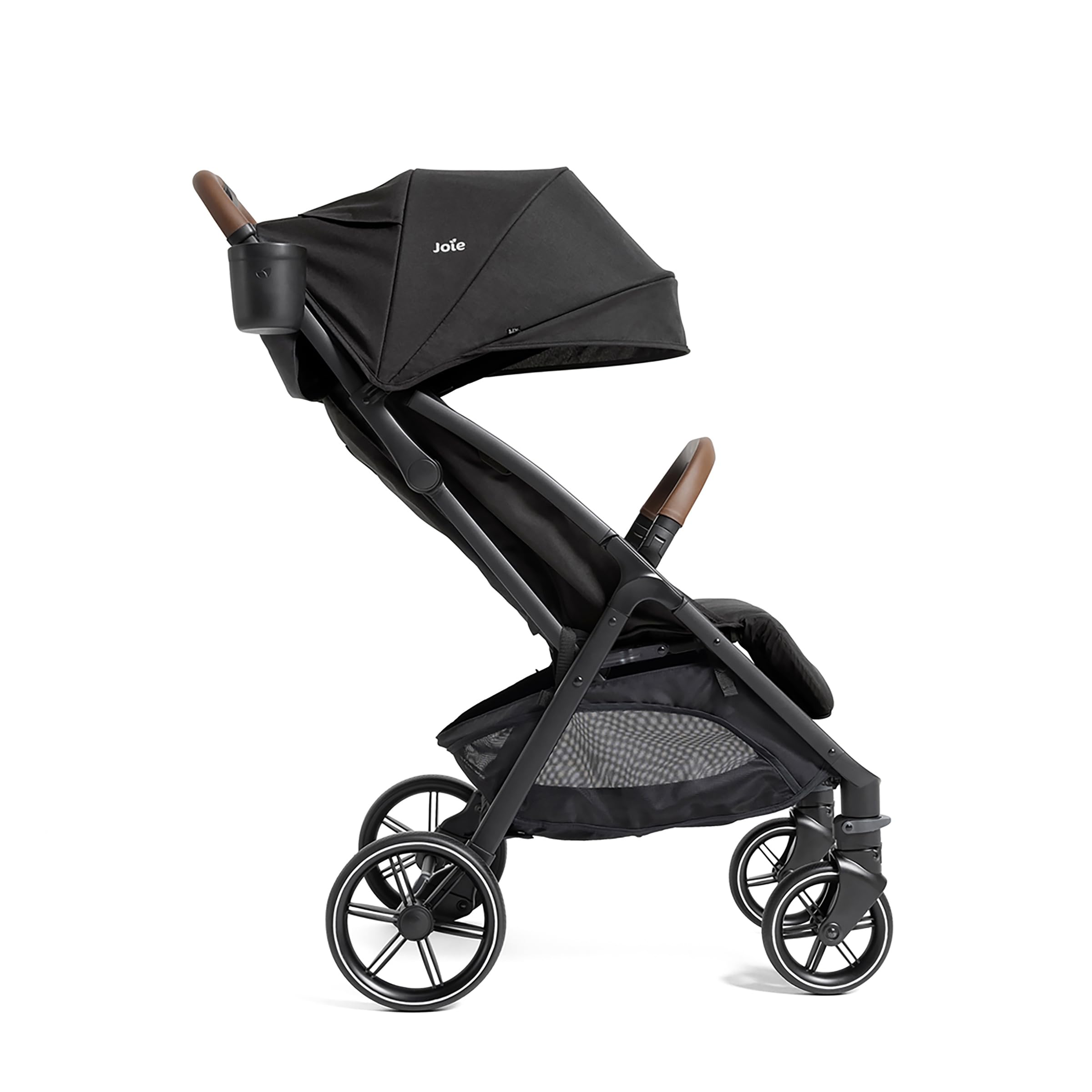 Joie Nutmeg with UPF 50+ canopy shading bright outdoor days.