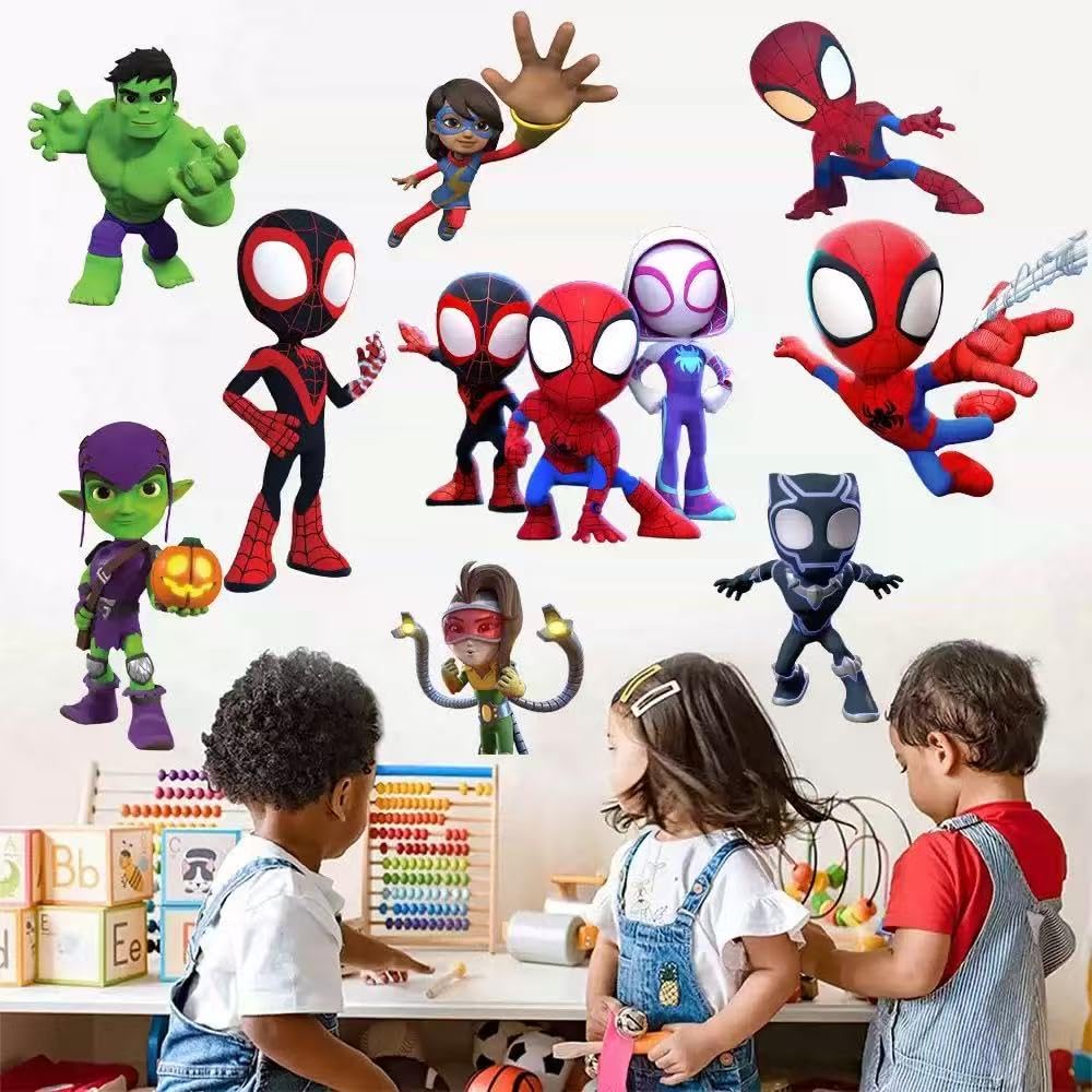 Joi-Fun Spideyman stickers are kid-safe and non-toxic for imaginative play.