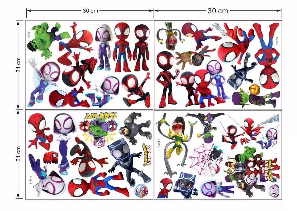 Joi-Fun Spideyman wall decals are waterproof and durable for long-term use.
