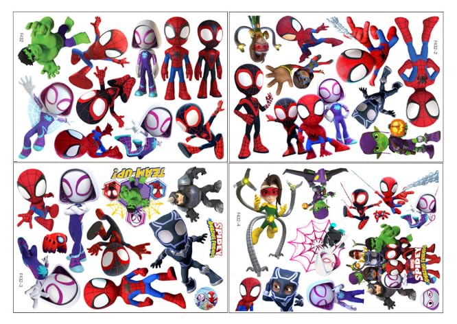 Joi-Fun Spideyman wall stickers set brighten kids' room and are easy to remove.