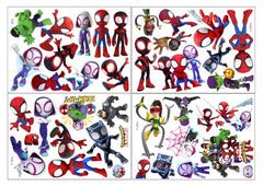 Joi-Fun Spideyman wall stickers set brighten kids' room and are easy to remove.