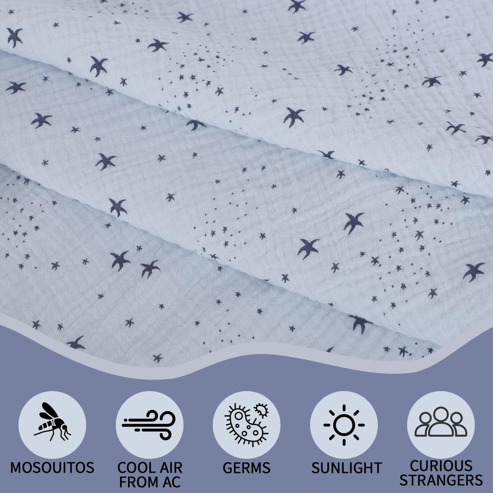 Jojedomo muslin nursing cover hoop design offers full privacy during feeding